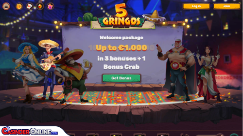 5 Gringos casino Kort anmeldelse