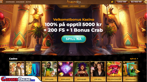 AmunRa casino Kort anmeldelse