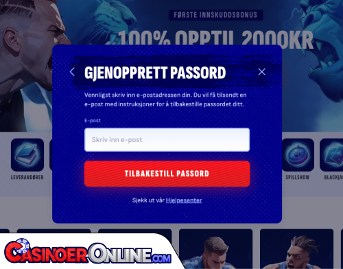 Bankonbet Casino Problemer med innlogging