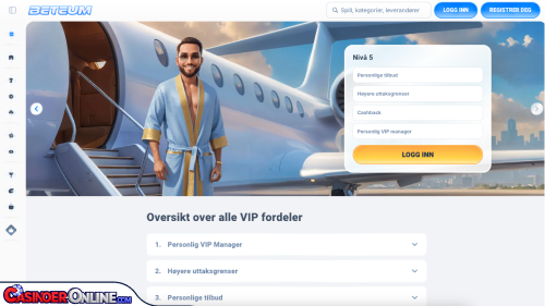 Beteum Casino Vip-programmet