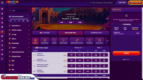 DuoSpin Casino Sports