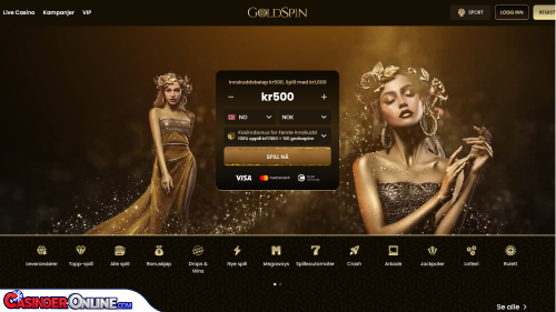 GoldSpin casino Kort anmeldelse