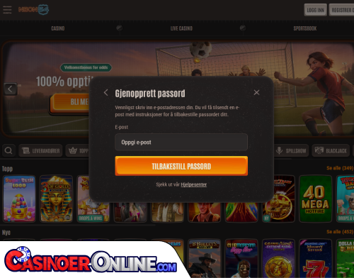 Neon54 Casino Problemer med innlogging