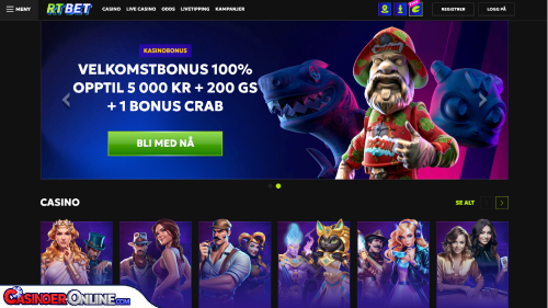 RTBet casino Kort anmeldelse