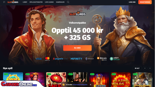 SlotLords casino Kort anmeldelse