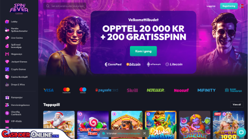 Spinfever casino Kort anmeldelse