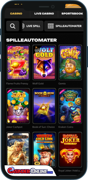 Spinsy Casino Mobilapp