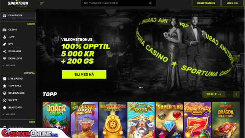 Sportuna casino Kort anmeldelse