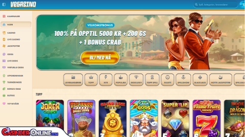 Vegasino casino Kort anmeldelse