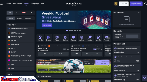 Winsane Casino Sports