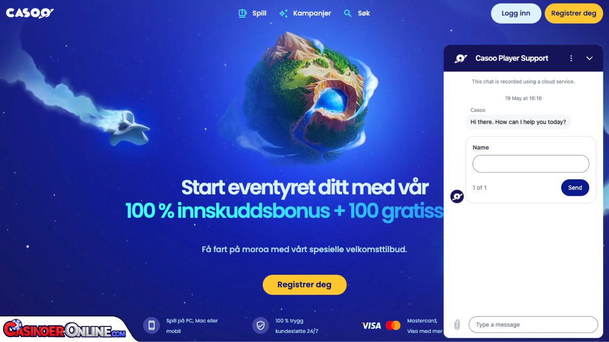 Casoo Casino Kundestøtte