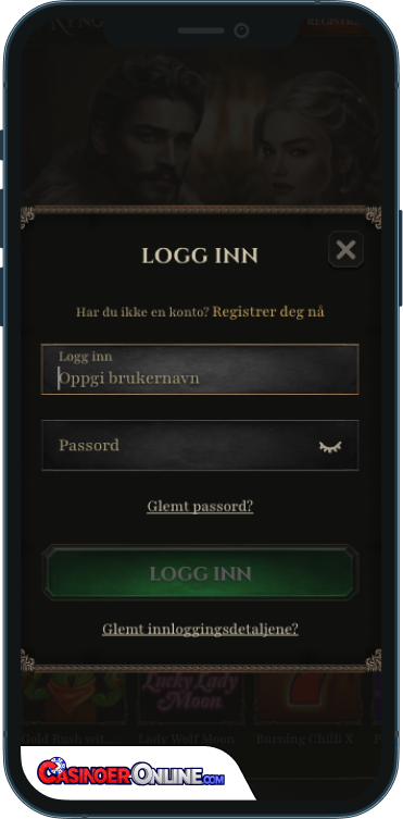 Kyngs Casino Logg på