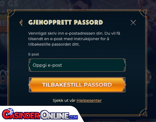 MonsterWin Casino Problemer med innlogging