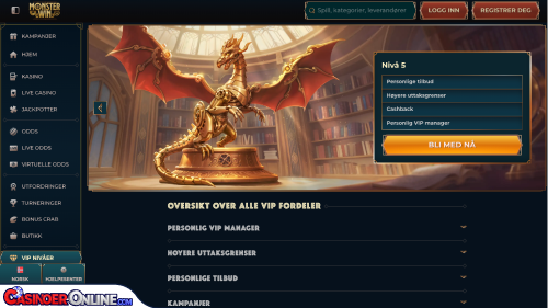 MonsterWin Casino Vip-programmet