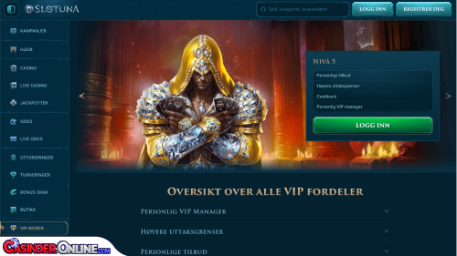 Slotuna Casino Vip-programmet