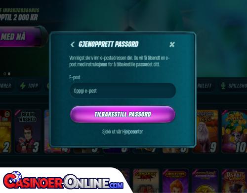 Caspero Casino Problemer med innlogging