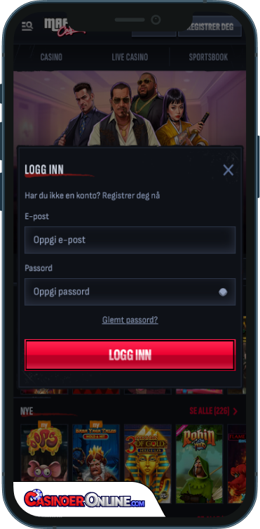 Mafia Casino Logg på