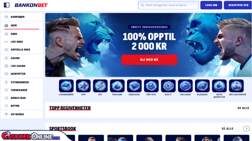 Bankonbet casino Kort anmeldelse
