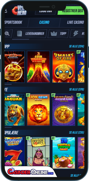 VegasHero Casino Mobilapp