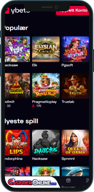 Ybets Casino Mobilapp