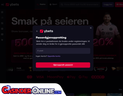 Ybets Casino Problemer med innlogging