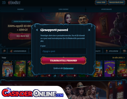 FamBet Casino Problemer med innlogging