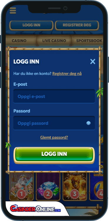 Pandido Casino Logg på
