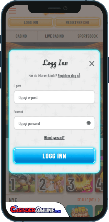 Wyns Casino Logg på