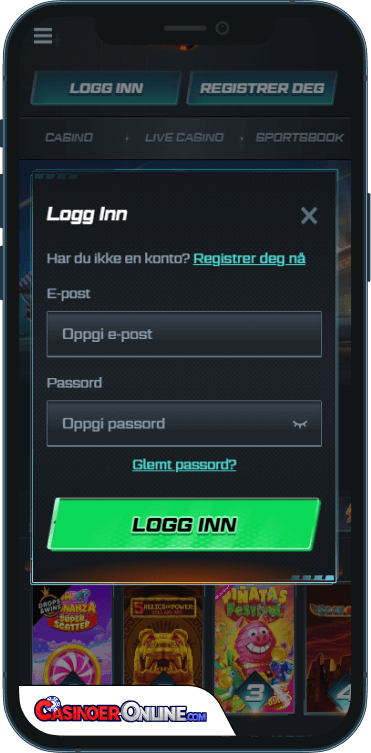 Spinational Casino Logg på