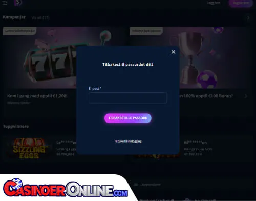 Lunarspins Casino Problemer med innlogging