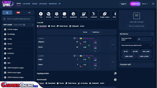 Lunarspins Casino Sports