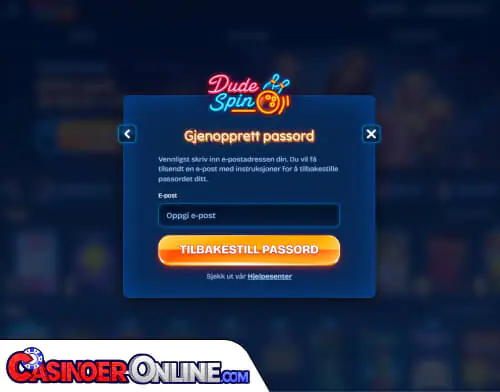 Dudespin Casino Problemer med innlogging