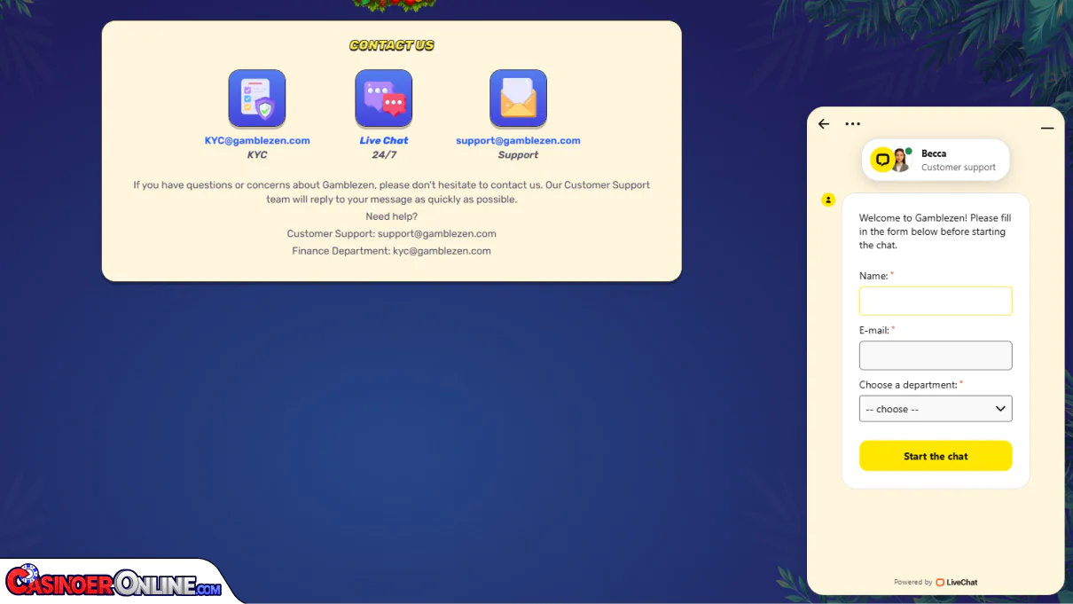 GambleZen Casino Kundestøtte