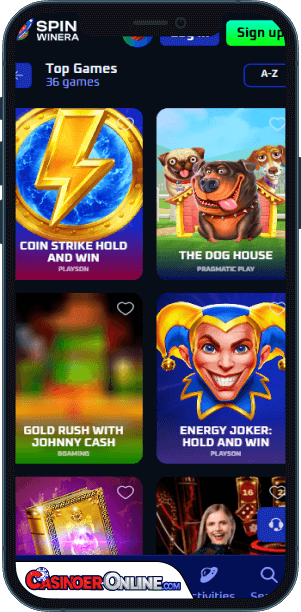 Spinwinera Casino Mobilapp