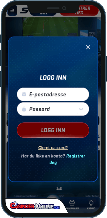 Scored Casino Logg på