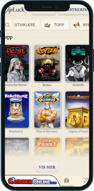 VipLuck Casino Mobilapp