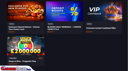 Blaze Spins Casino Bonuser