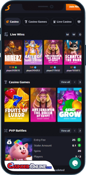 Blaze Spins Casino Mobilapp