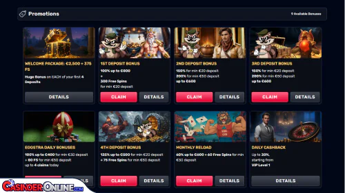 TheSlotz Casino Bonuser