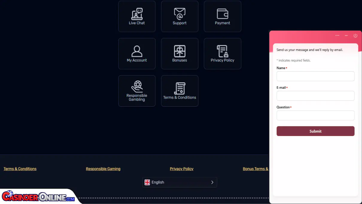 TheSlotz Casino Kundestøtte