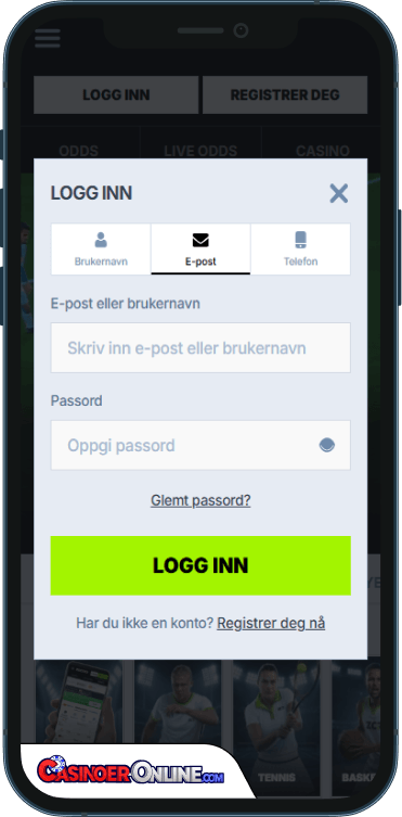Zoccer Casino Logg på