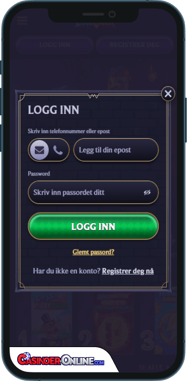 LolaJack Casino Logg på