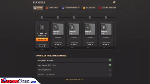 SpinBoss Casino Vip-programmet