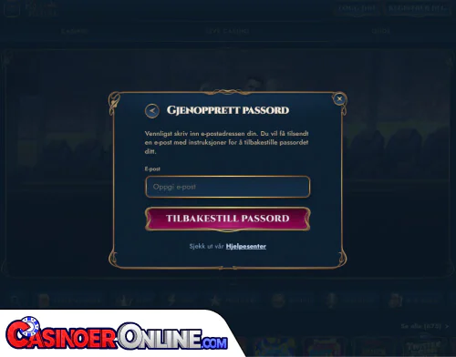 Rich Royal Casino Problemer med innlogging