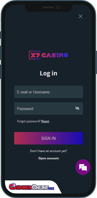 X7 Casino Logg på